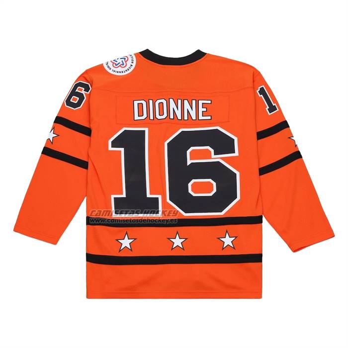 Camiseta Hockey All Star Marcel Dionne Mitchell & Ness 1976 Power Play Naranja